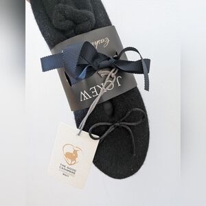 J. Crew Black Cashmere Ballet Flat Slippers